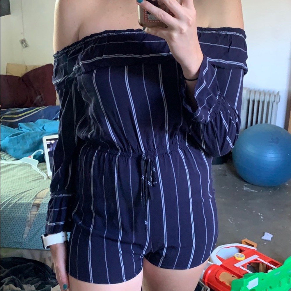 navy romper
